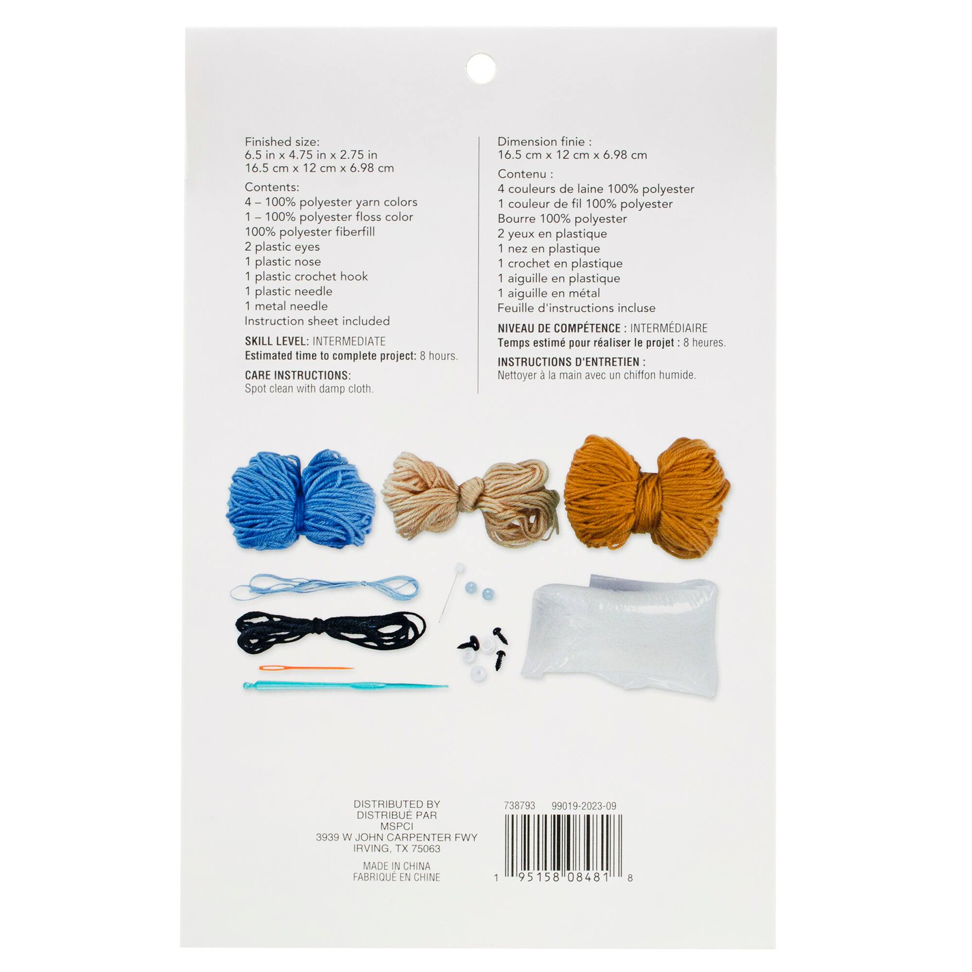 Intermediate Bear Amigurumi Crochet Kit by Loops & Threads®